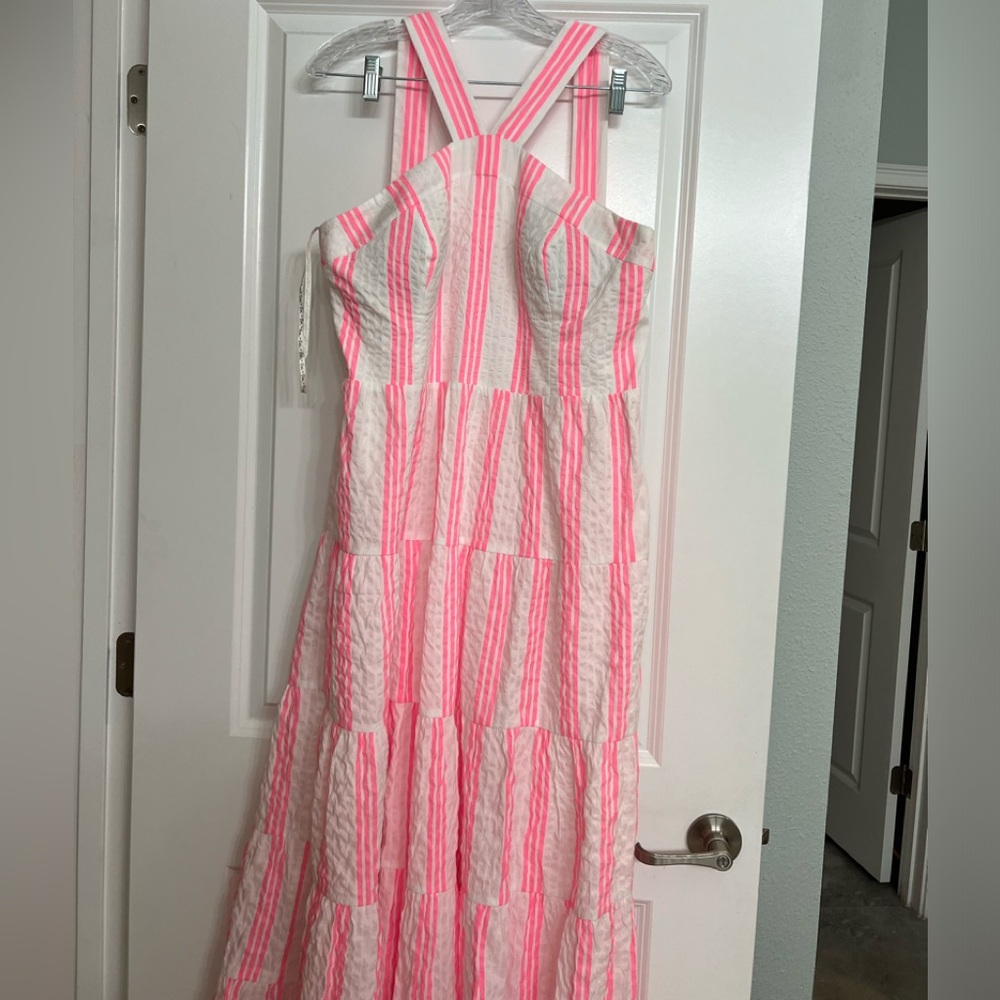 Illy Pulitzer Jenette striped halter maxi dress